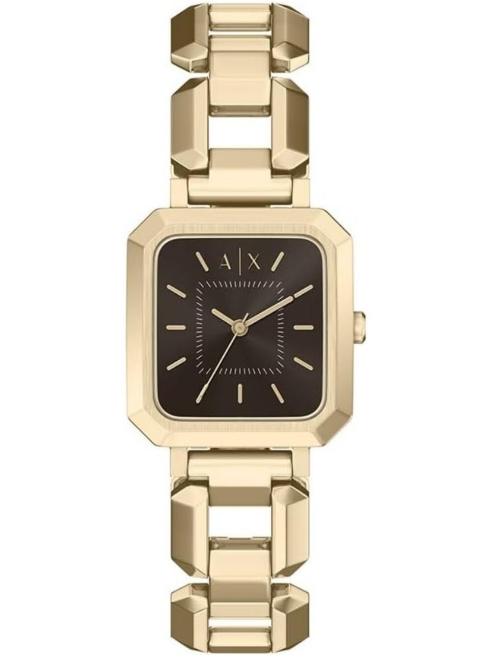 Women's Gold Leila Quartz Brown Dial Analog Quartz Bracelet Fashion Wrist Watch